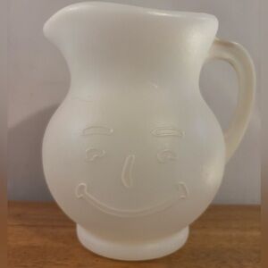 Kool-Aid Man White Plastic 2-Quart Vintage Pitcher 80's